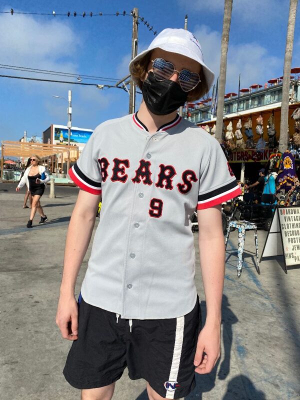 product details: JAPANESE BEARS EMBROIDERED BASEBALL JERSEY #9 photo