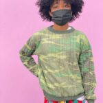 AS-IS COOL QUILTED CAMOUFLAGE CREWNECK SWEATSHIRT SMALL FIT