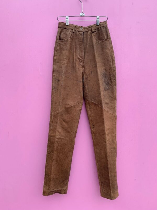 product details: AS-IS BUTTER SOFT HIGH-WAISTED LEATHER PANTS photo