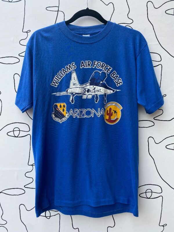 product details: WILLIAMS AIR FORCE BASE ARIZONA FIGHTER PLANE GRAPHIC T-SHIRT SINGLE STITCH photo
