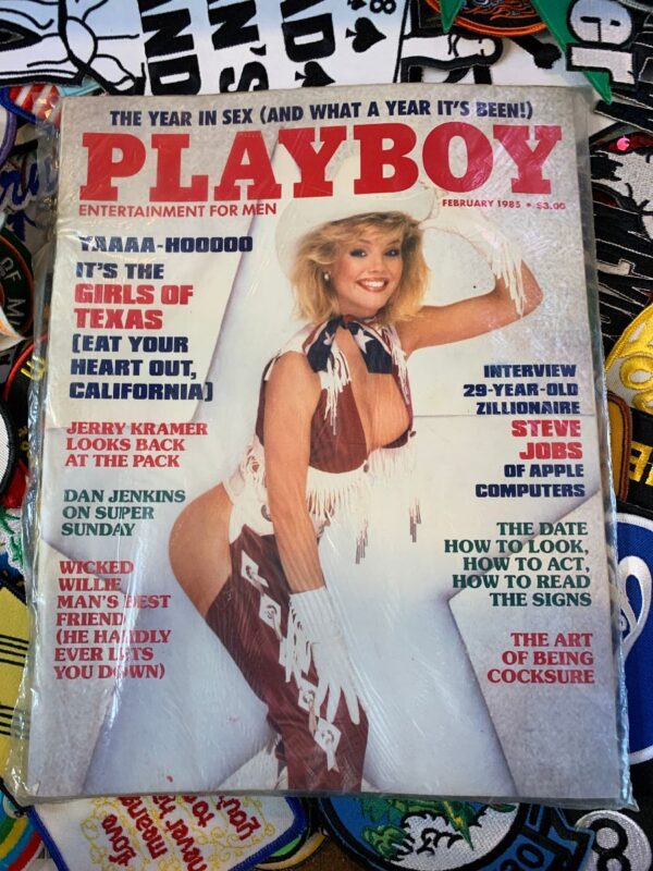 product details: PLAYBOY MAGAZINE | FEBRUARY 1985 | STEVE JOBS | GIRLS OF TEXAS | JERRY KRAMER photo