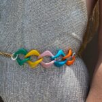FUNKY MULTICOLOR OVERSIZED LINK CHAIN BELT OR NECKLACE