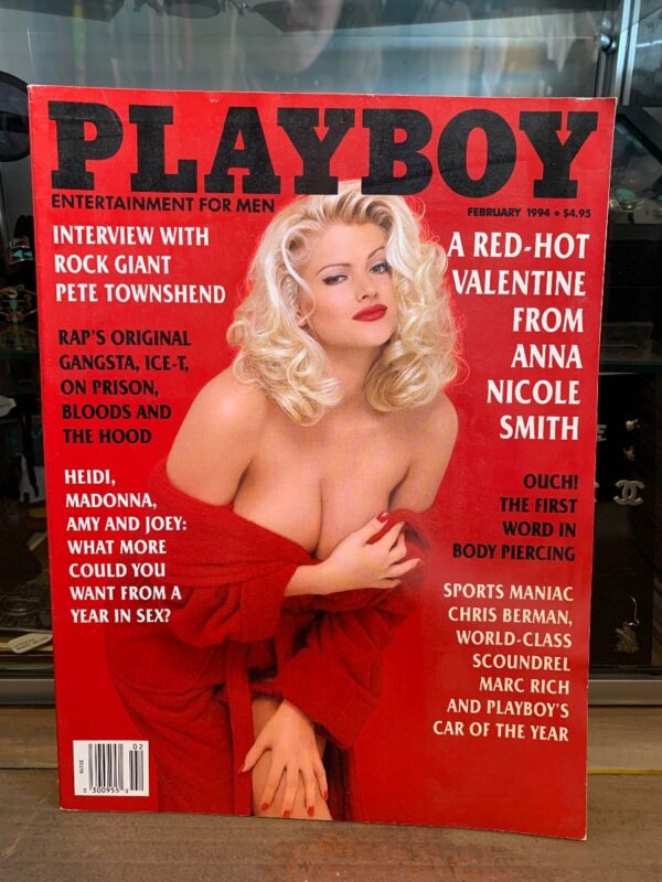 product details: PLAYBOY MAGAZINE | FEBRUARY 1994 | ANNA NICOLE-SMITH | ICE-T, MADONNA,PETE TOWNSHEND photo