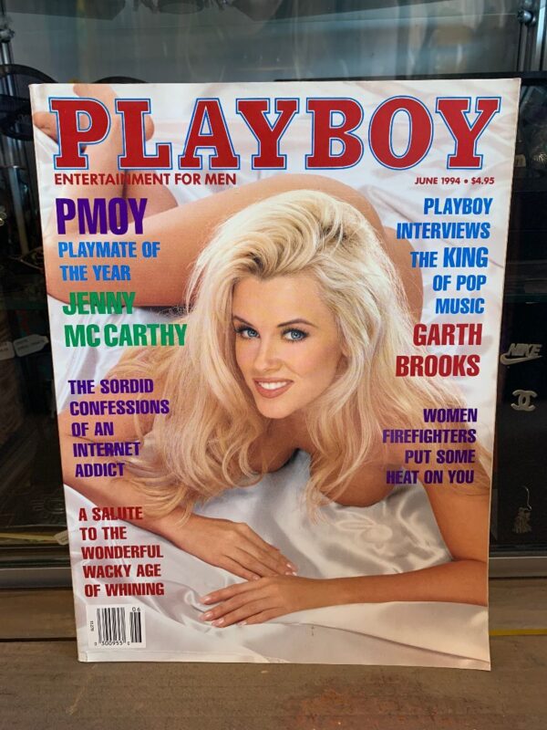 product details: PLAYBOY MAGAZINE | JUNE 1994 | PMOY JENNY MCCARTHY, CONFESSIONS OF AN INTERNET ADDICT, AGE OF WHINING, GARTH BROOKS, WOMEN FIREFIGHTERS photo