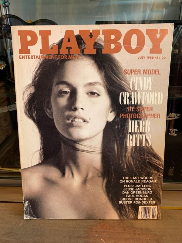 product details: PLAYBOY MAGAZINE | JULY 1988 | CINDY CRAWFORD, HERB RITTS, LAST WORDS OF RONALD REAGAN AS-IS photo
