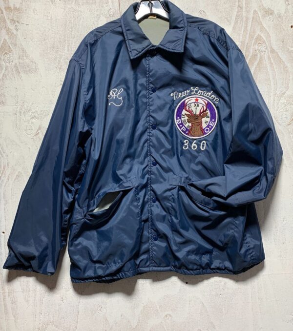 product details: NEW LONDON 360  CHAIN STITCHED EMBROIDERED BUTTON UP COACH JACKET photo