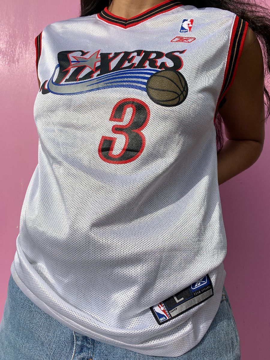 Iverson NBA Basketball Jersey Back Jacket Philadelphia 76ers S/M/L/XL/XXL