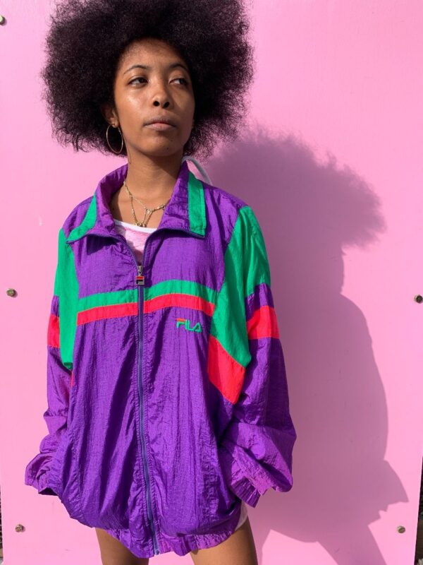 product details: RADICAL FILA DAYGLOW COLORBLOCK WINDBREAKER AS-IS photo