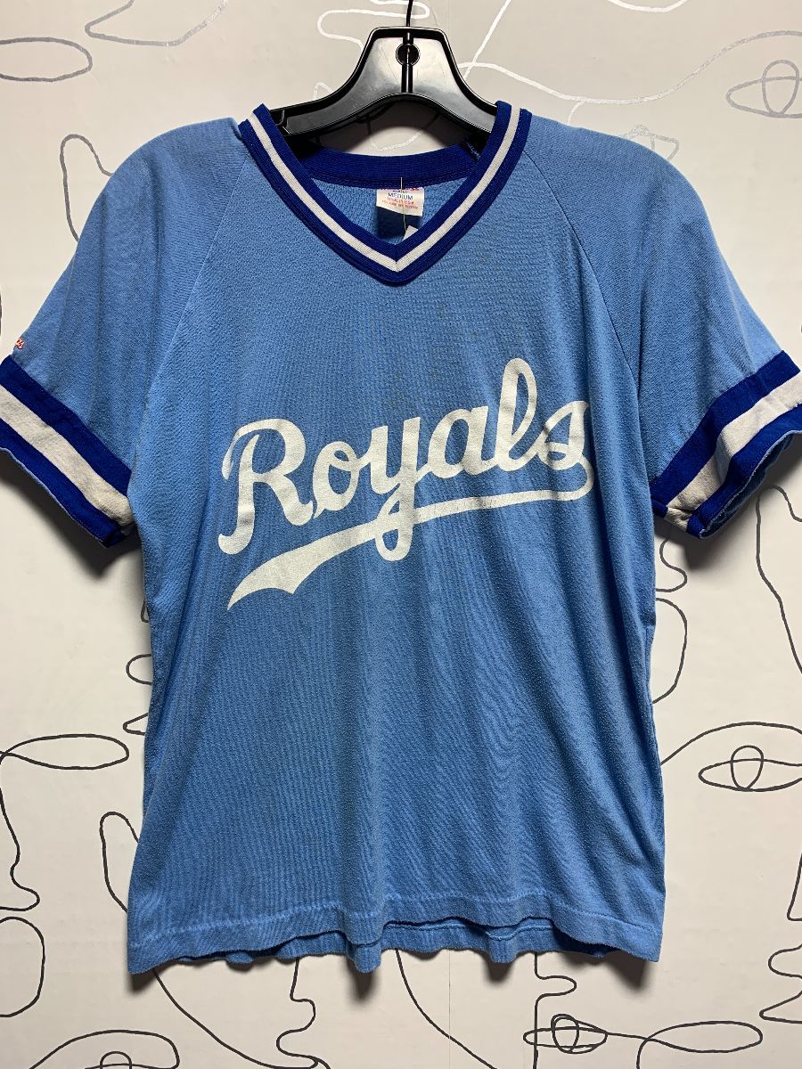 Vintage Kansas City Royals T Shirt Tee Rawlings Made USA Size 