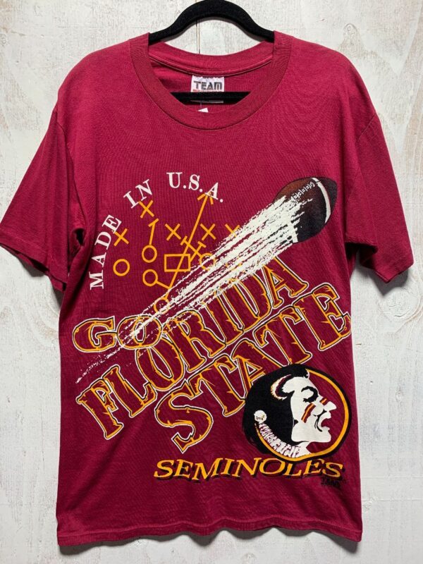 product details: T-SHIRT - FLORIDA STATE - SEMINOLES - SCREEN PRINTED GRAPHIC FULL FRONT photo