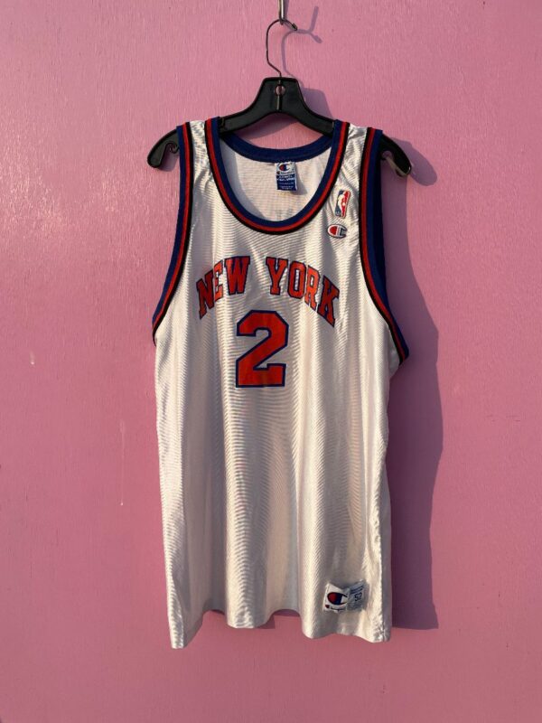 product details: NBA NEW YORK KNICKS #2 LARRY JOHNSON BASKETBALL JERSEY AS-IS photo