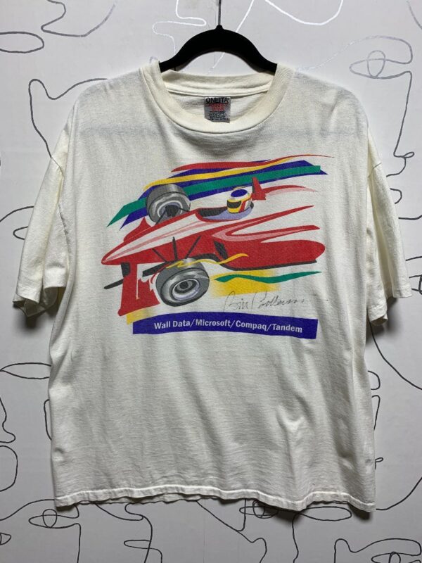product details: AS-IS AUTOGRAPHED F1 RACER MICROSOFT DESIGN GRAPHIC T-SHIRT photo