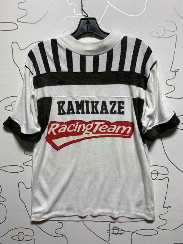 product details: THICK PATCHWORK KAMIKAZE RACING TEAM CUFFED SLEEVE SHIRT photo