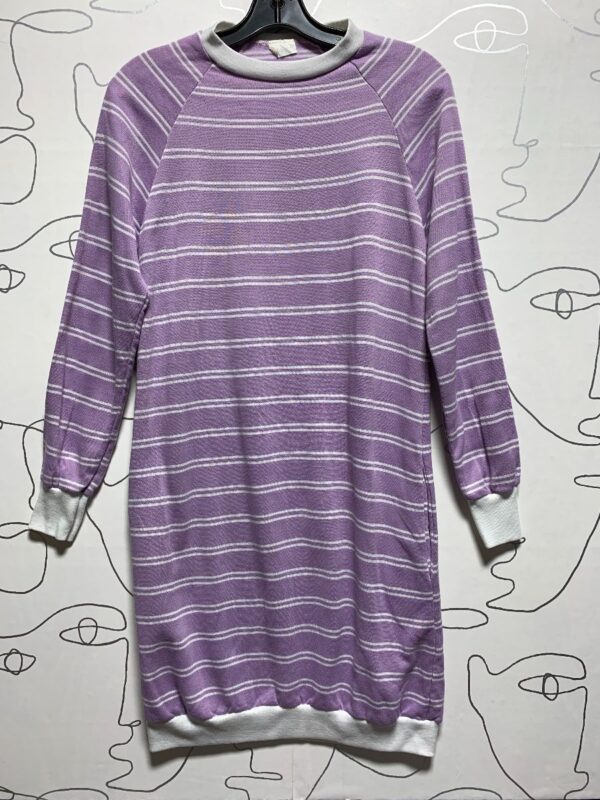 product details: DEADSTOCK SUPER LONG STRIPED PULLOVER SWEATSHIRT DRESS photo