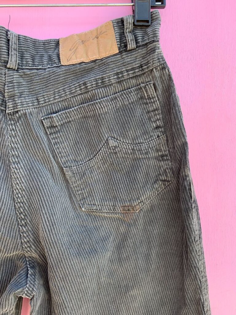As Is 1990s Distressed Flared Corduroy Pants | Boardwalk Vintage