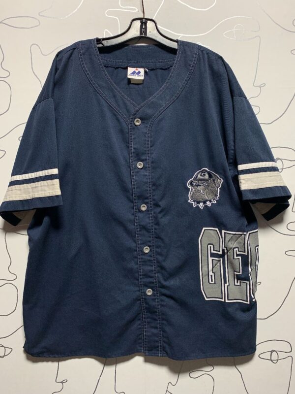product details: RAD BUTTON UP GEORGETOWN HOYAS SHORT SLEEVE JERSEY photo