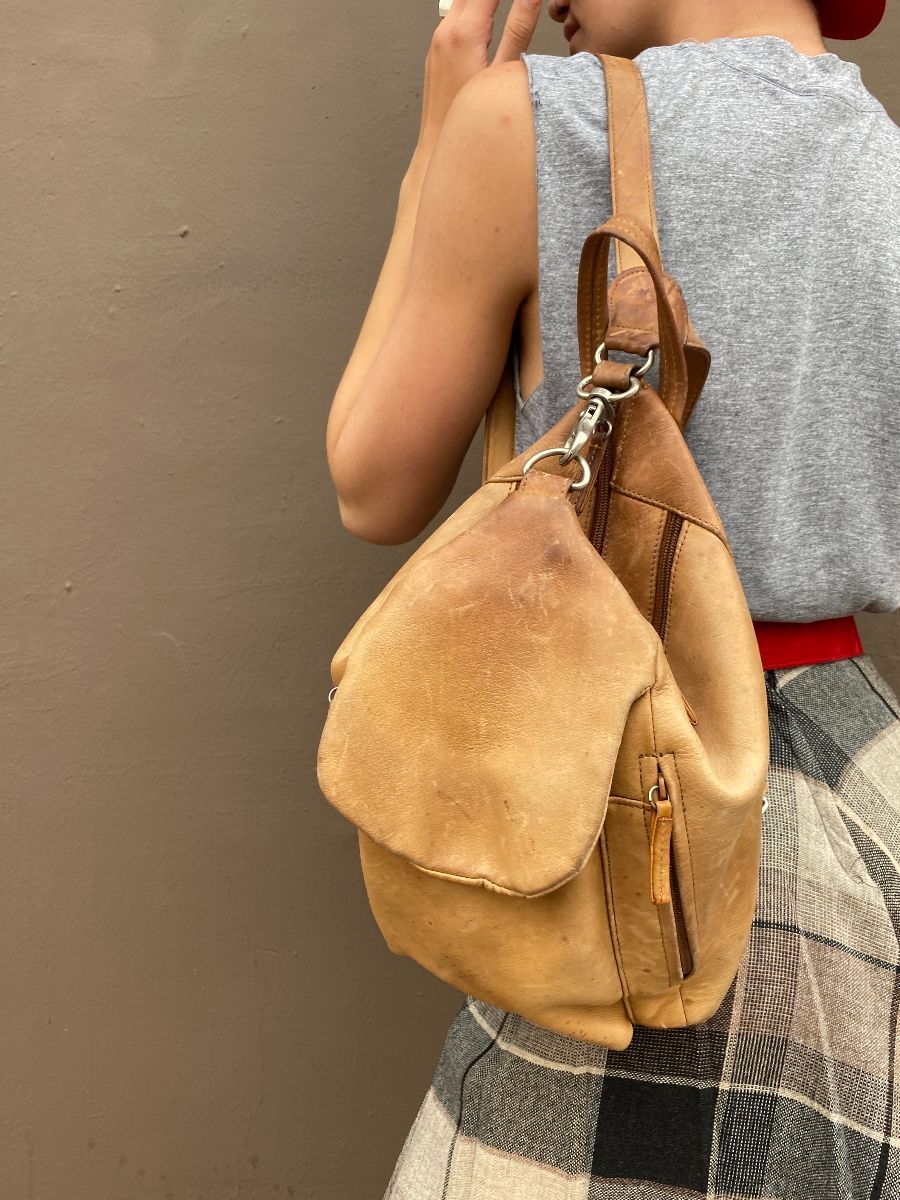 CONVERTIBLE Backpack, Antiqued Brown Shoulder Bag, Leather BACKPACK Handbag,  Distressed Leather Hobo Bag, Crossbody Leather Bag, Bag - Etsy