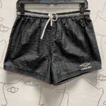 AS-IS ATHLETIC WINDBREAKER SHORTS WITH DRAWSTRING ELASTIC WAIST