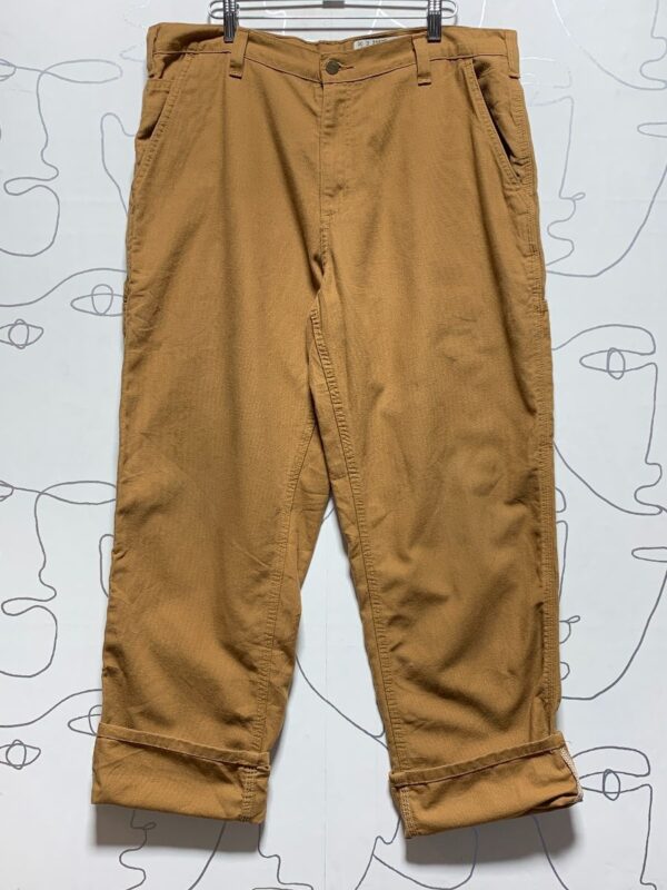 product details: SOLID PANTS DUNGAREE FIT MULTI-POCKET TAPERED LEG photo