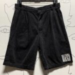AS IS RAD DARK WASH 1980S COTTON SHORTS W VISION LOGO PATCH
