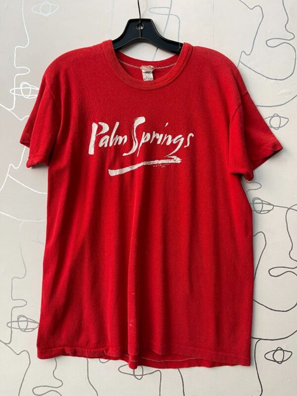 product details: AS IS - PALM SPRINGS GRAPHIC 100% COTTON T-SHIRT photo