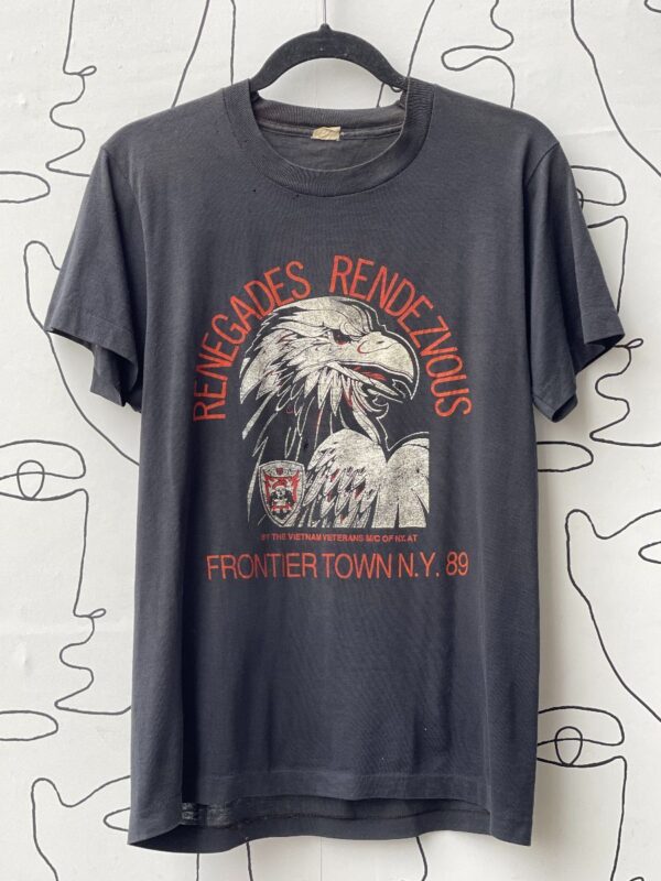product details: AS-IS RENEGADES RENDEZVOUS FRONTIER TOWN N.Y. 89 GRAPHIC T-SHIRT photo