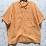 SOLID SORBET COLORED COTTON DEADSTOCK JIMMY Z BUTTON UP SHORT SLEEVE SHIRT
