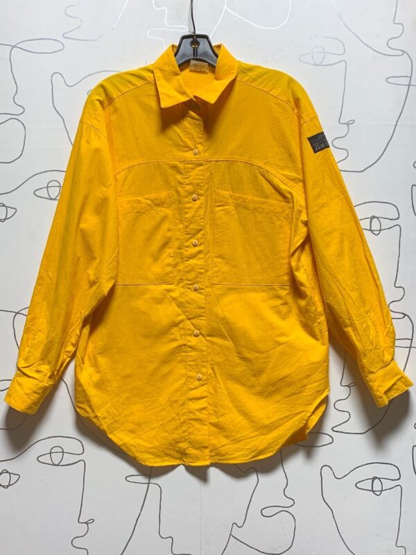 product details: RAD VINTAGE DEADSTOCK JIMMY Z SOLID BUTTON UP LONG SLEEVE COTTON SHIRT photo