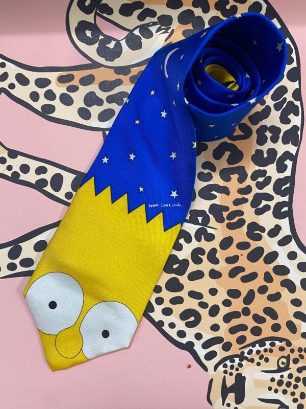 product details: BART SIMPSON STARRY NIGHT NOVELTY NECK TIE photo