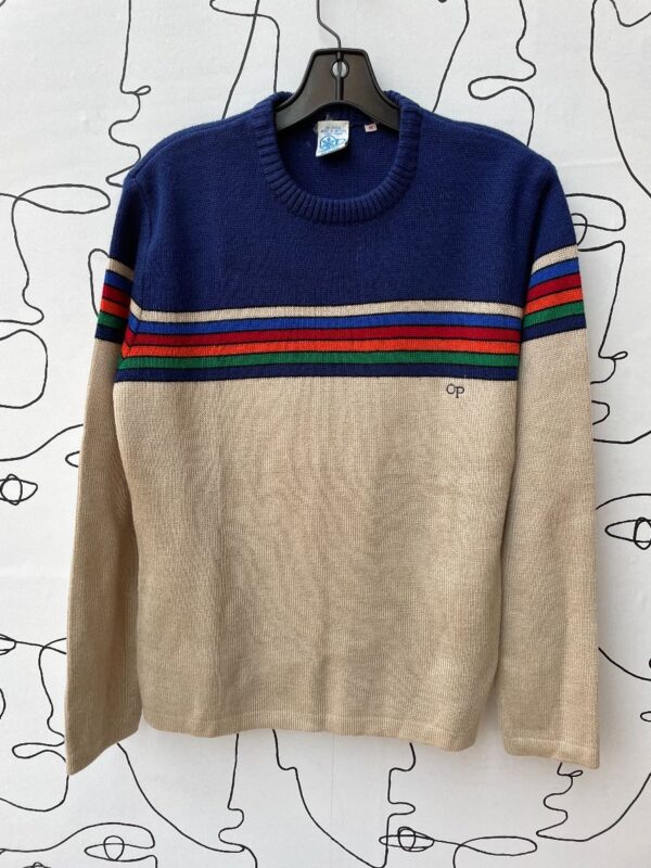 product details: RAD STRIPED OCEAN PACIFIC KNIT SKI SWEATER photo