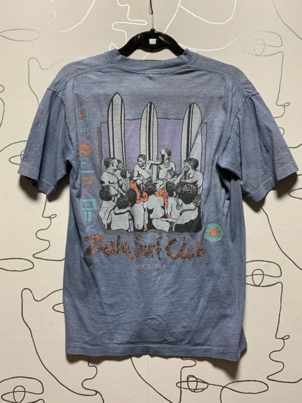 product details: AS IS SINGLE STITCH BECKER SURFBOARDS ZUBA SURF CLUB GRAPHIC TEE photo