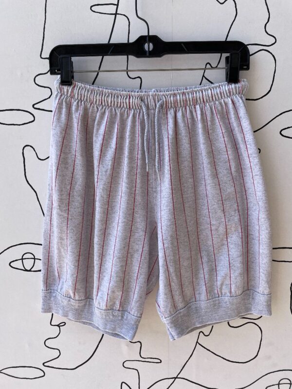 product details: COTTON PINSTRIPED BASEBALL SHORTS AS-IS photo
