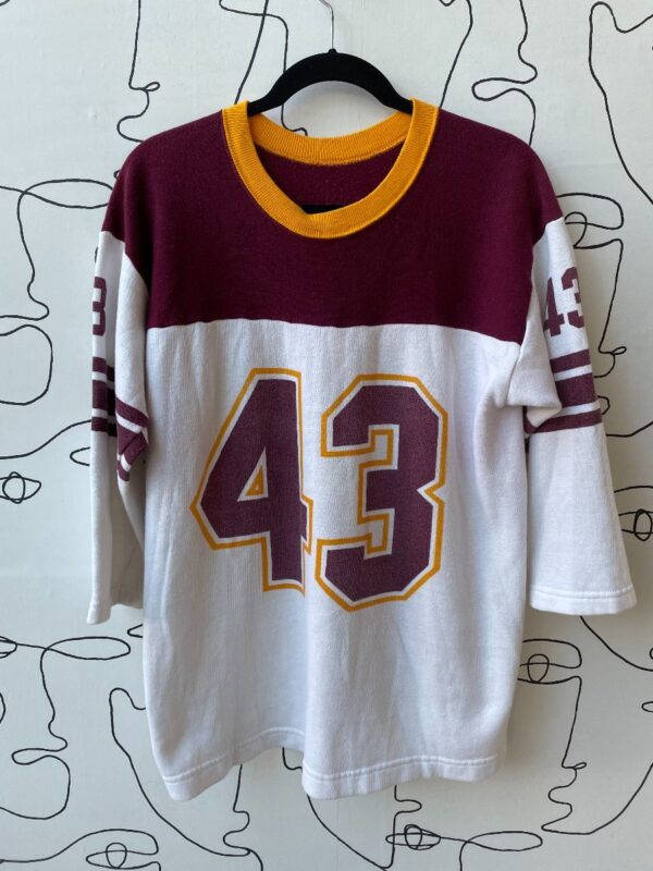 product details: RAD JERSEY STYLE PULLOVER SWEATSHIRT #43 SUN DEVILS COLORS photo