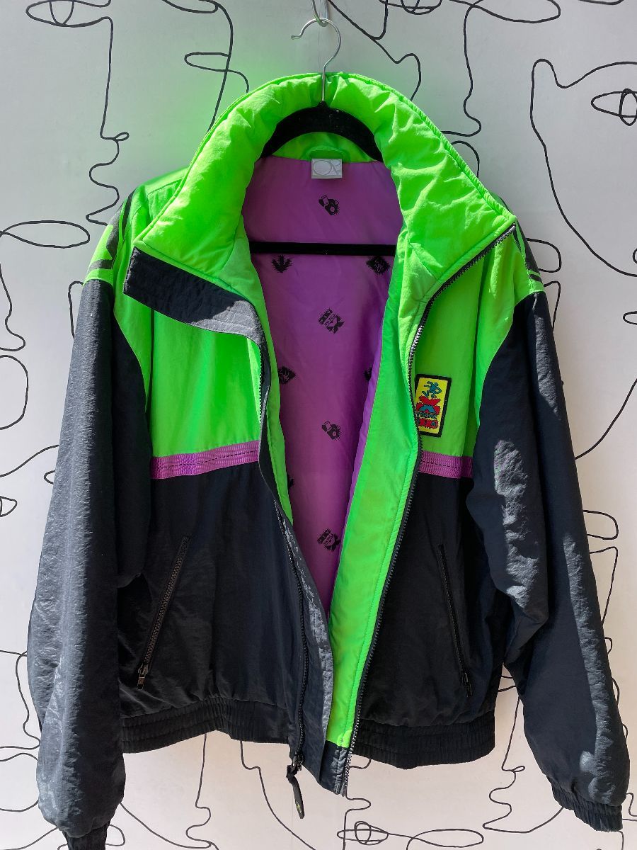 1980S OCEAN PACIFIC XTREME AIR ZIP UP PUFFY JACKET