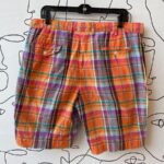 FUNKY COLORFUL MADRAS PLAID SHORTS POLO BY RALPH LAUREN