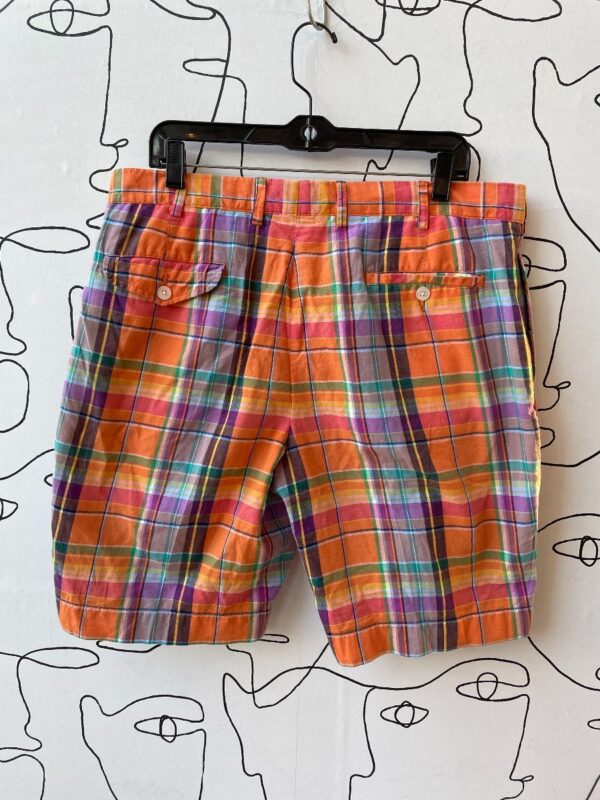 product details: FUNKY COLORFUL MADRAS PLAID SHORTS POLO BY RALPH LAUREN photo