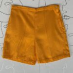 7-33 100% COTTON SOLID BRIGHT TEXTURED RIBBED HIGH WAISTED SHORTS