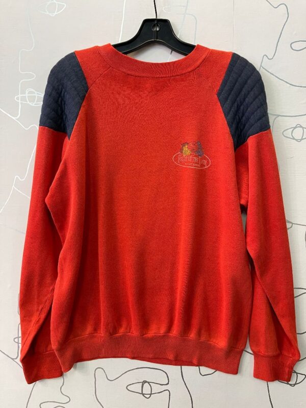 product details: UNIQUE FRUIT OF THE LOOM SHOULDER PANEL CREW NECK SWEATSHIRT photo