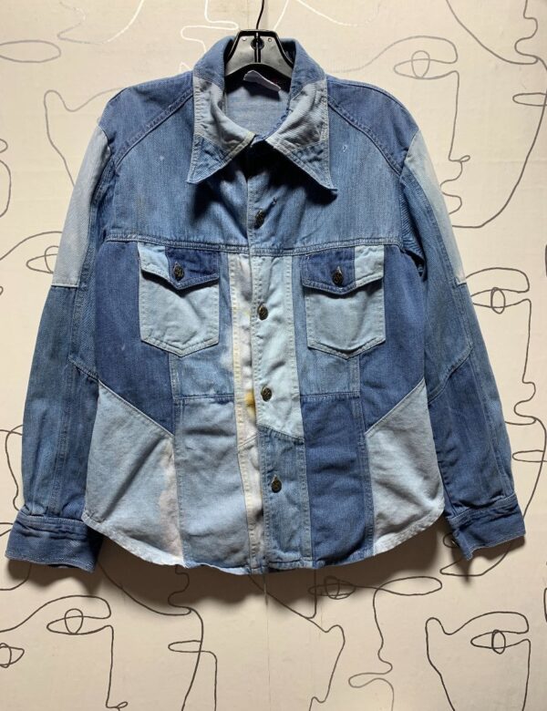 product details: FUNKY 1970S PATCHWORK DENIM JACKET AS-IS photo