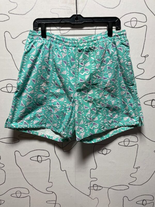 product details: COTTON ABSTRACT PRINT BOARD SHORTS photo