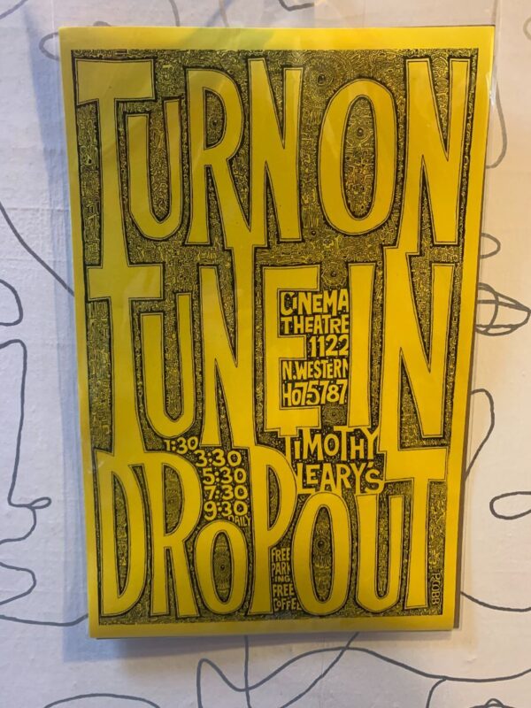 product details: TIMOTHY LEARY\S TURN ON, TUNE IN, DROP OUT MOVIE POSTER photo