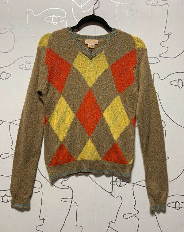 product details: CLASSIC LITTLE LAMBSWOOL ARGYLE SWEATER AS-IS photo