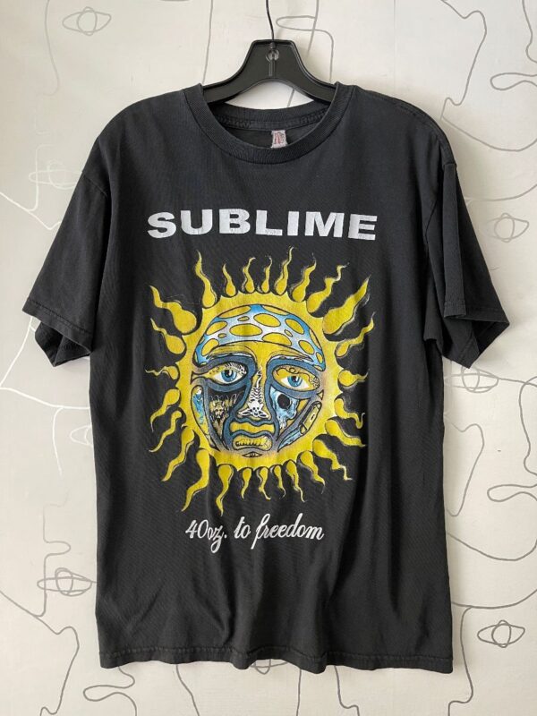 product details: CLASSIC SUBLIME SUN 40OZ OF FREEDOM GRAPHIC T-SHIRT photo