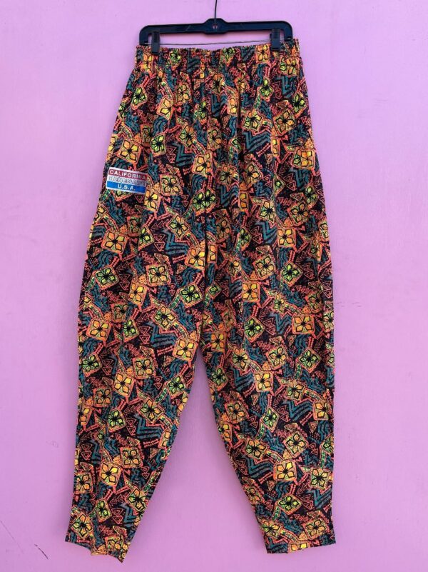 product details: 1990S DEADSTOCK CRAZY SAVED BY THE BELL 90S PRINT COTTON WORKOUT PANTS photo