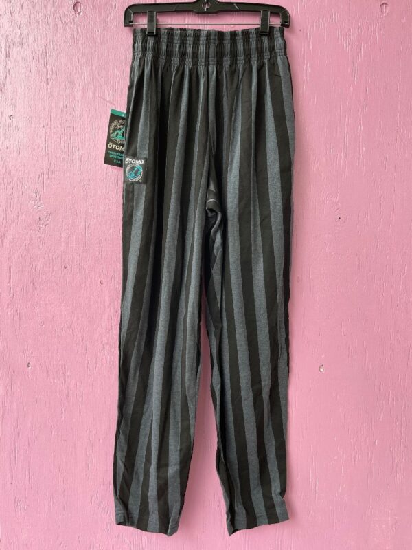 product details: COOL 1990S COTTON DEADSTOCK VERTICAL STRIPED DRAWSTRING WORKOUT PANTS photo