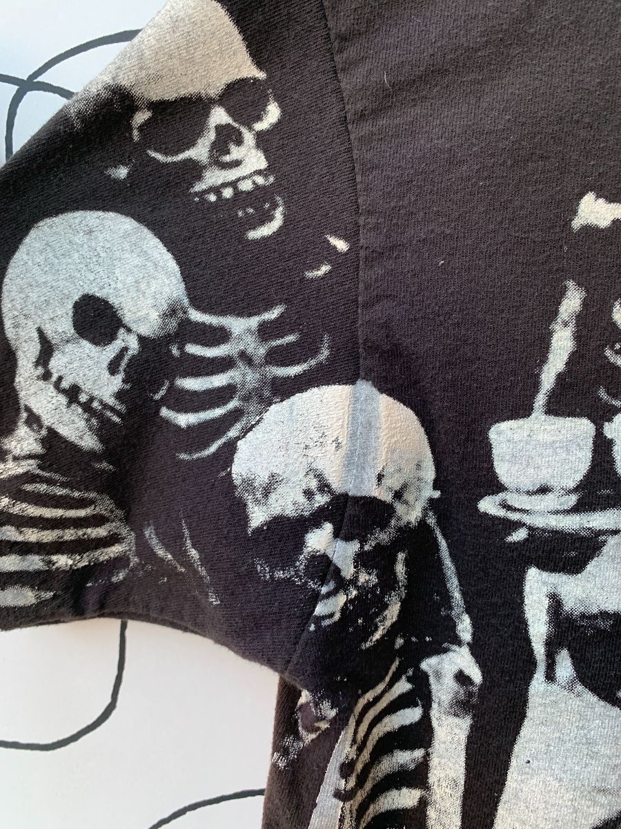 Tshirt Bootleg 1994 Rolling Stones Voodoo Lounge Tour Allover Skeleton ...
