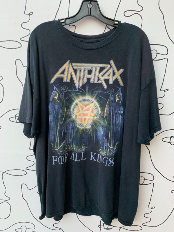 product details: TSHIRT ANTHRAX PENTACLE FOR ALL KINGS 2016 TOUR TEE photo