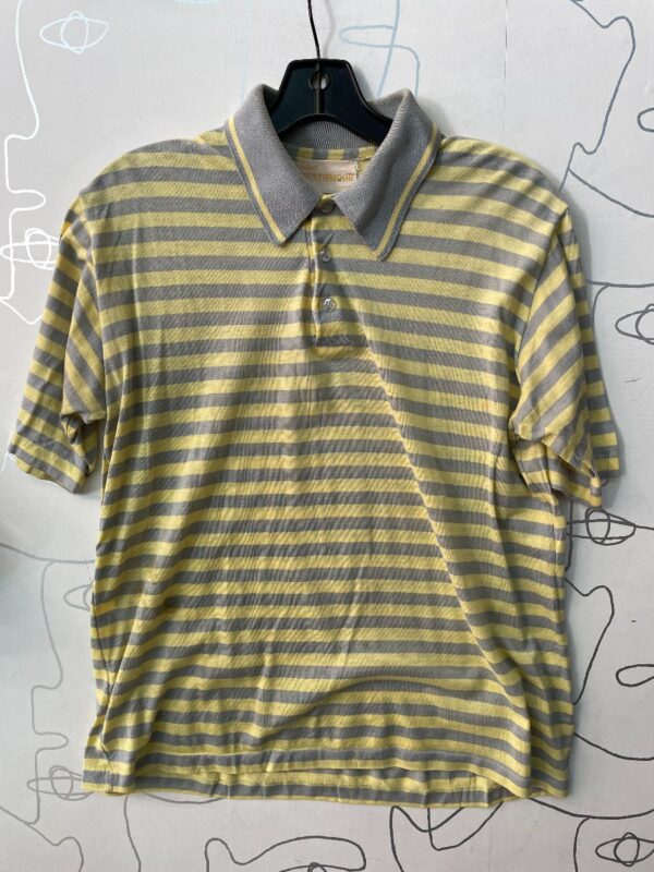 product details: AS IS - 100% PURE COTTON SMALL FIT STRIPED COLLARED SHORT SLEEVE SHIRT photo