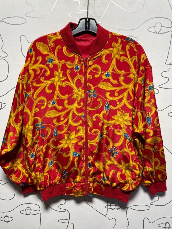 product details: SUPREME ORNATE STYLE BOMBER JACKET RIBBED COLLAR & CUFFS photo