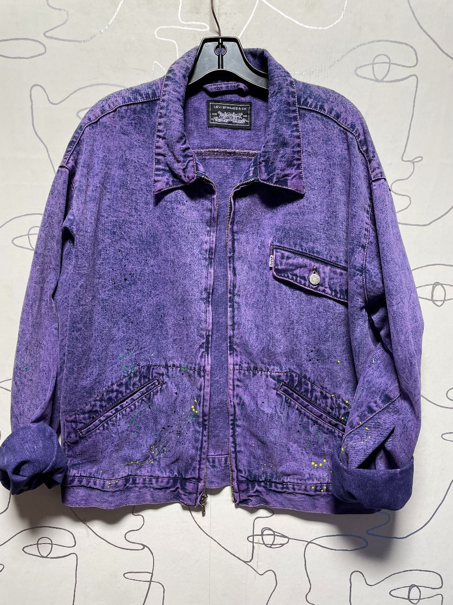 Levi's Jackets : Buy Levi's Men Lavender Waterless Denim Jacket  Online